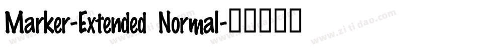 Marker-Extended Normal字体转换